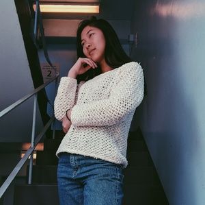 White Knit Sweater